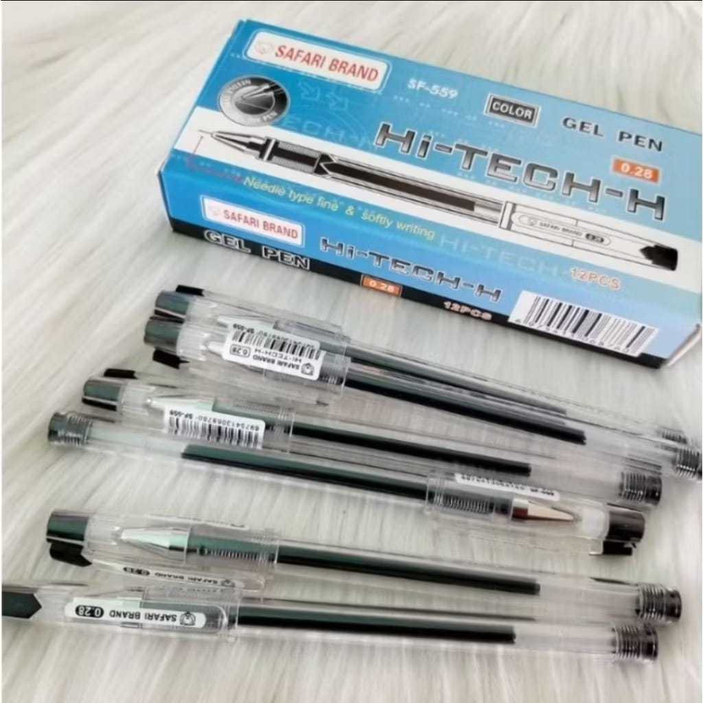 PULPEN GEl PEN HI-TECH-H /HI-TECH MURAH SAFARI BRAND SF 559 EDS-ON 0.28 MM