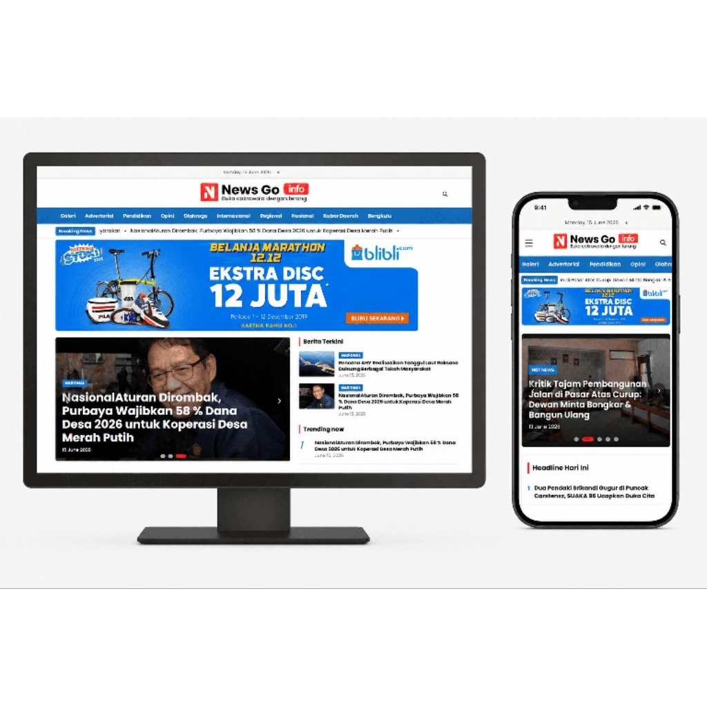 NewsGo Tema WordPress Berita Premium