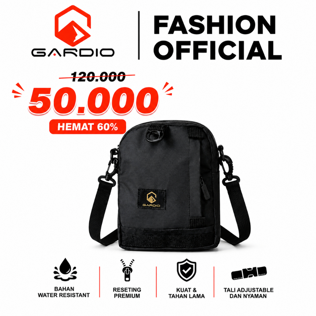 Gardio Tas Selempang Anti Air Tas Selempang Gardio GR17