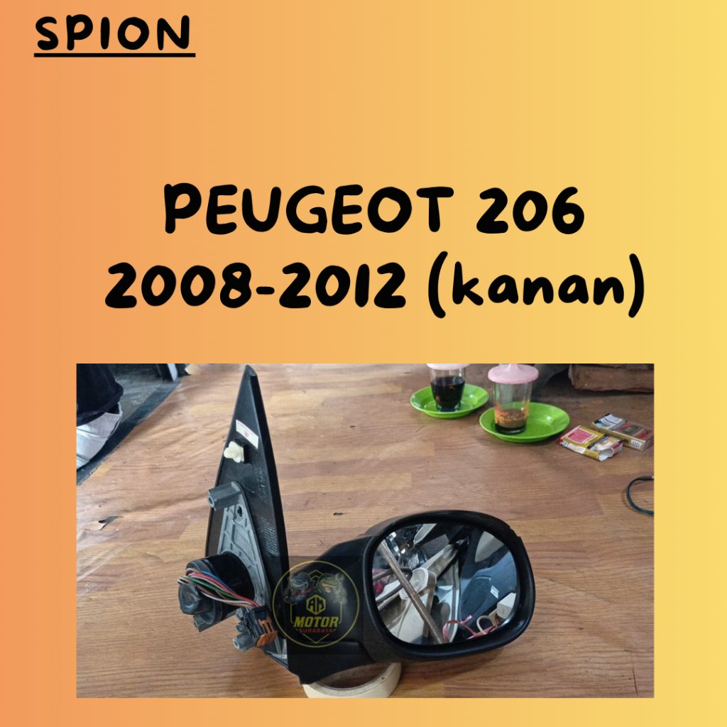 Spion Peugeot 206 (2008-2012). kanan