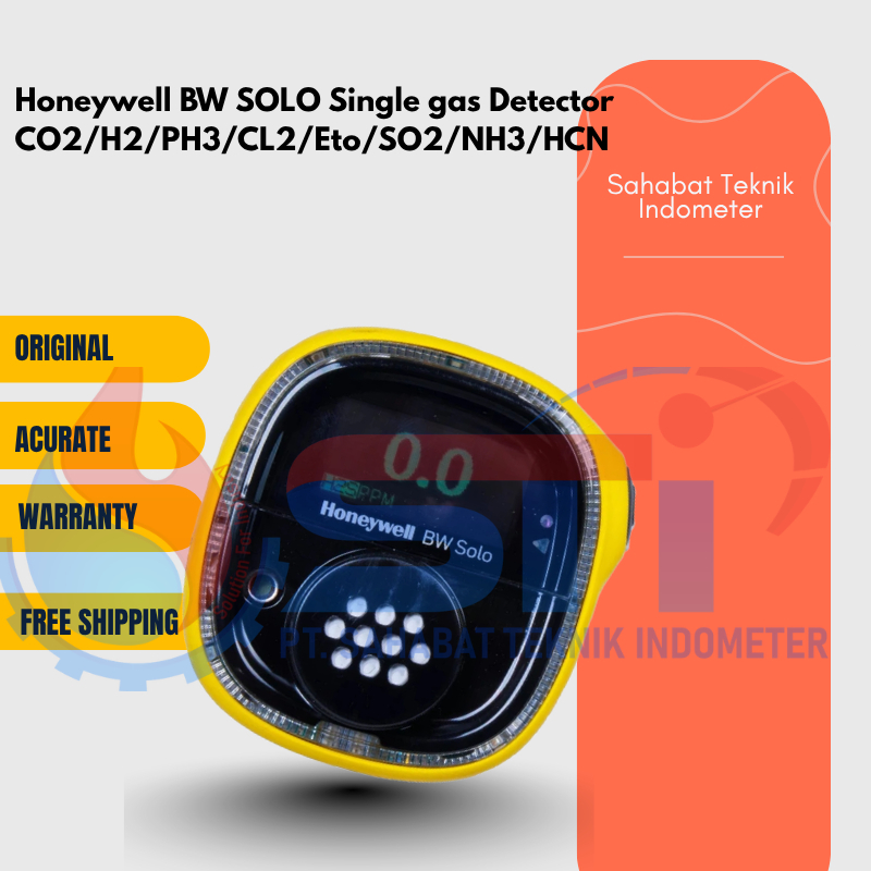 HONEYWELL Sensor Single Gas Detector BW Solo SO2 Original Deteksi Gas Mudah