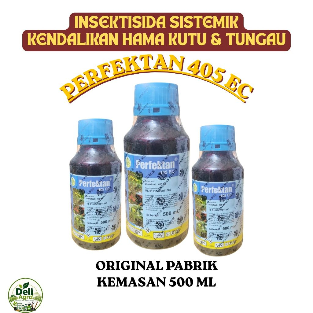 PERFEKTAN 405 EC 500 ML Insektisida Dimetoat 405 g/L Racun Kontak Lambung Hama Tanaman