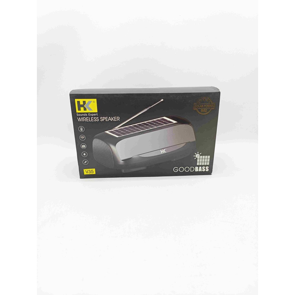SPEAKER BLUETOOTH HK-V35 SOLAR CHARGING WIRELESS SPEAKER SUPER BASS