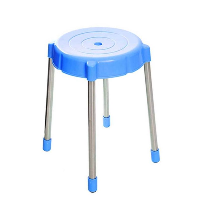 12pcs Bangku Baso Dominant shinpo 197 kaki stainless kursi duduk plastik