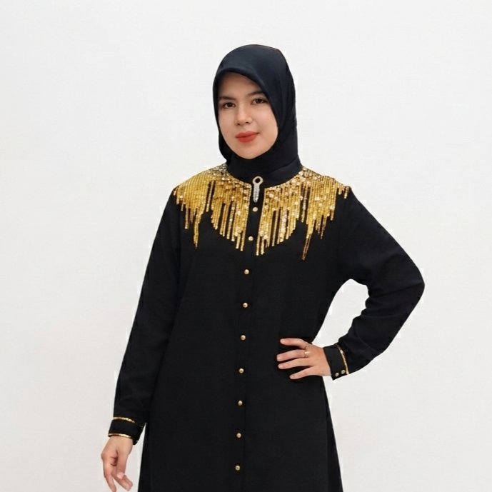 Hikmat Abaya C2966 Black