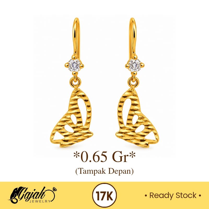 Anting Emas 17K -  0.65 Gram S2417