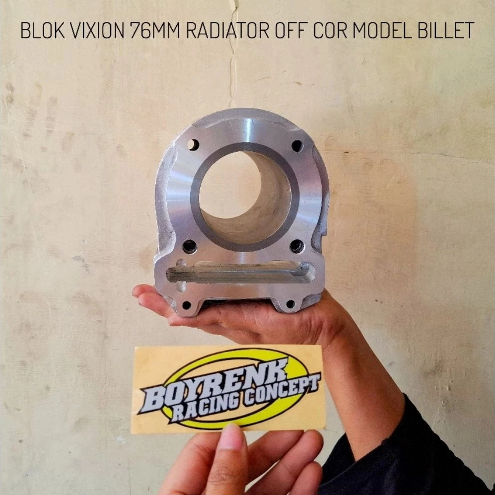 CYLINDER BLOK VIXION|JUPITER MX|MX KING- BYPASS FFA BAHAN CKR BILLET BORING|LINER LUAR 68|70|72|74|7