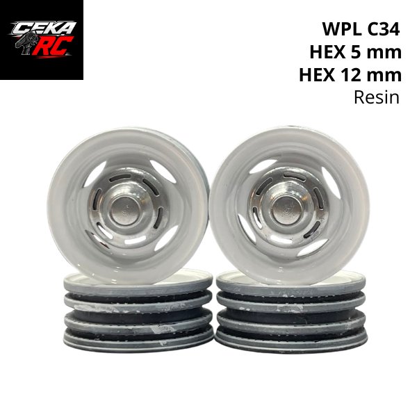 Velg Model OEM FJ40 WPL C34 FJ40 Landcruiser Skala  1:12 1:16 Aksesoris RC
