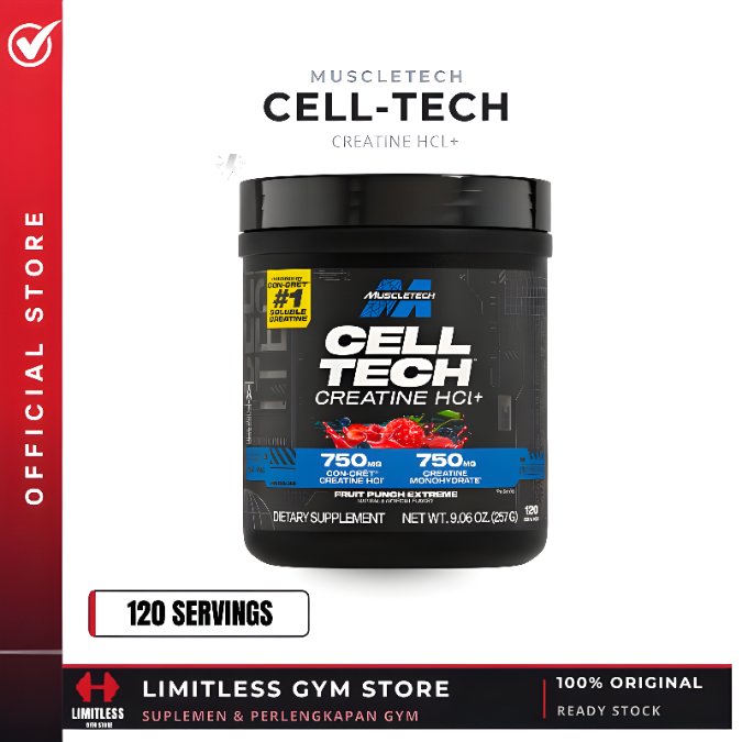 MuscleTech CELL-TECH Creatine HCL 120 Serving - Cell Tech Celltech Creactor For Cutting