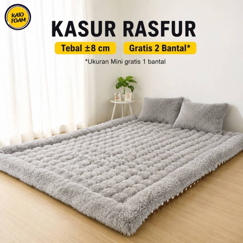 Kasur Lantai Gender Bulu Rasfur Free 2 Bantal