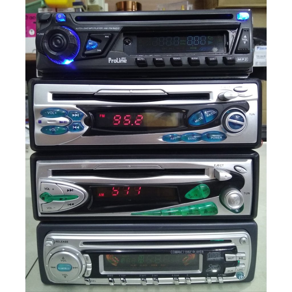 head unit 1din cd audio MP3 RUSAK rekondisi
