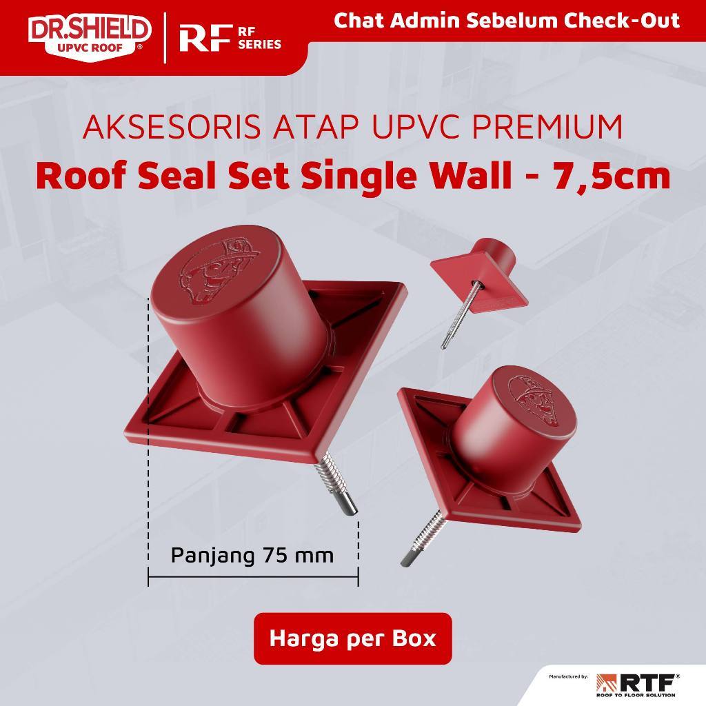 AKSESORIS DR.SHIELD - Roof Seal Set SW 7,5 cm  SKRUP / BAUT ATAP Single Wall RF 960 Genteng