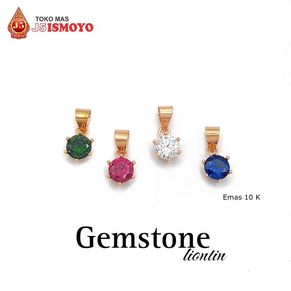 Liontin Emas Gemstone  TM J5 Ismoyo