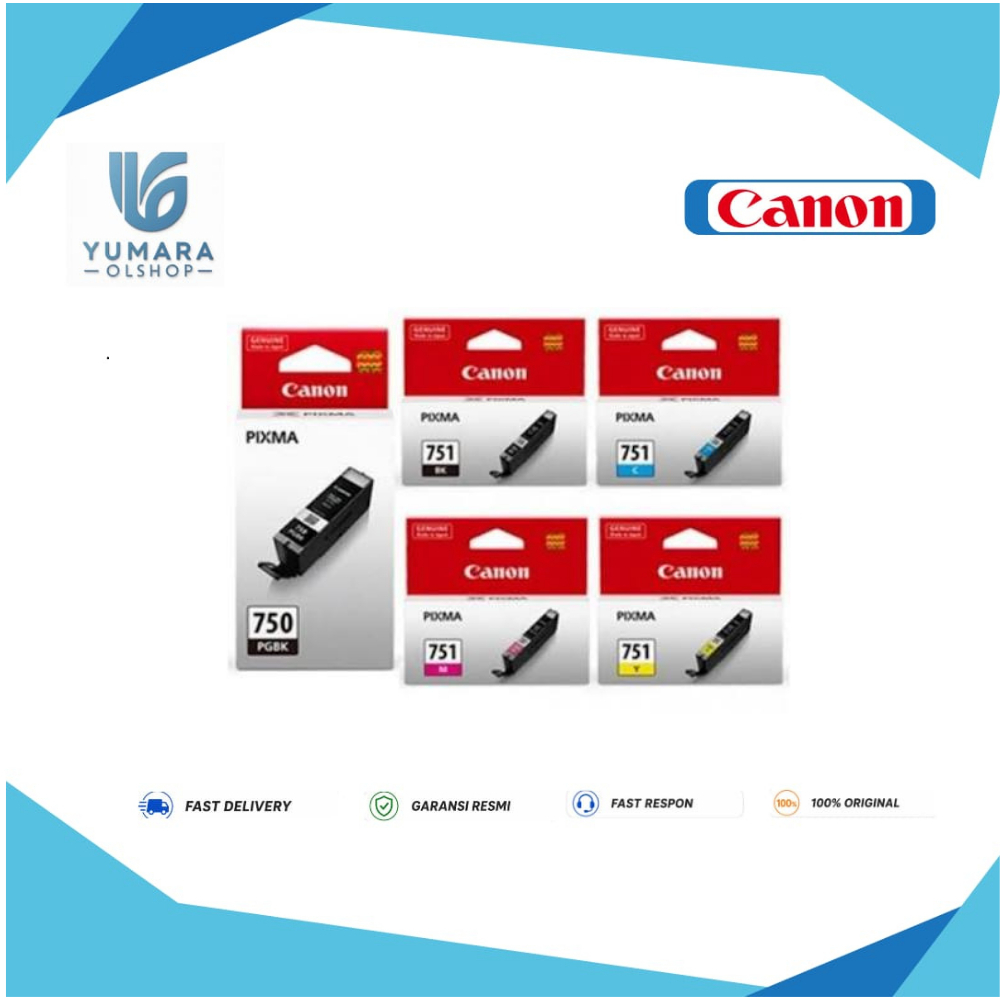 Canon pixma 750 PBGK & 751 BKMCY Original For IP7270 IP8770
