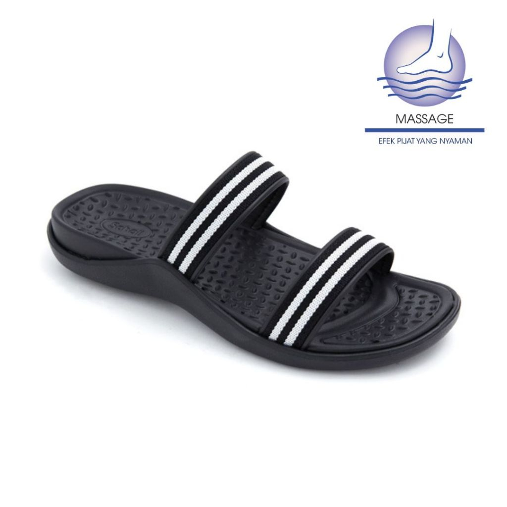 Scholl Sand IV Black Sandal Wanita