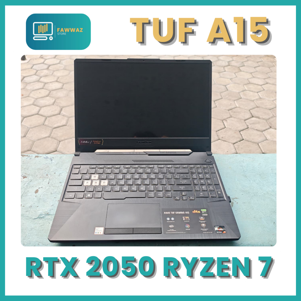 ASUS TUF A15 144HZ RTX 2050 RAM 16GB SSD 512GB