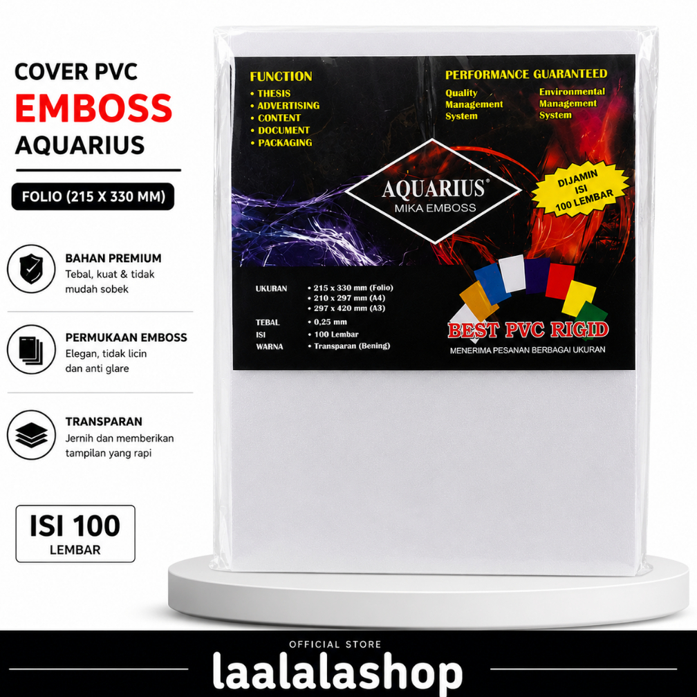 Cover Aquarius Mika Emboss PVC Rigid Doff