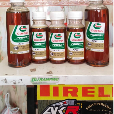 Oli samping castrol a747 repack 100ml / 250ml