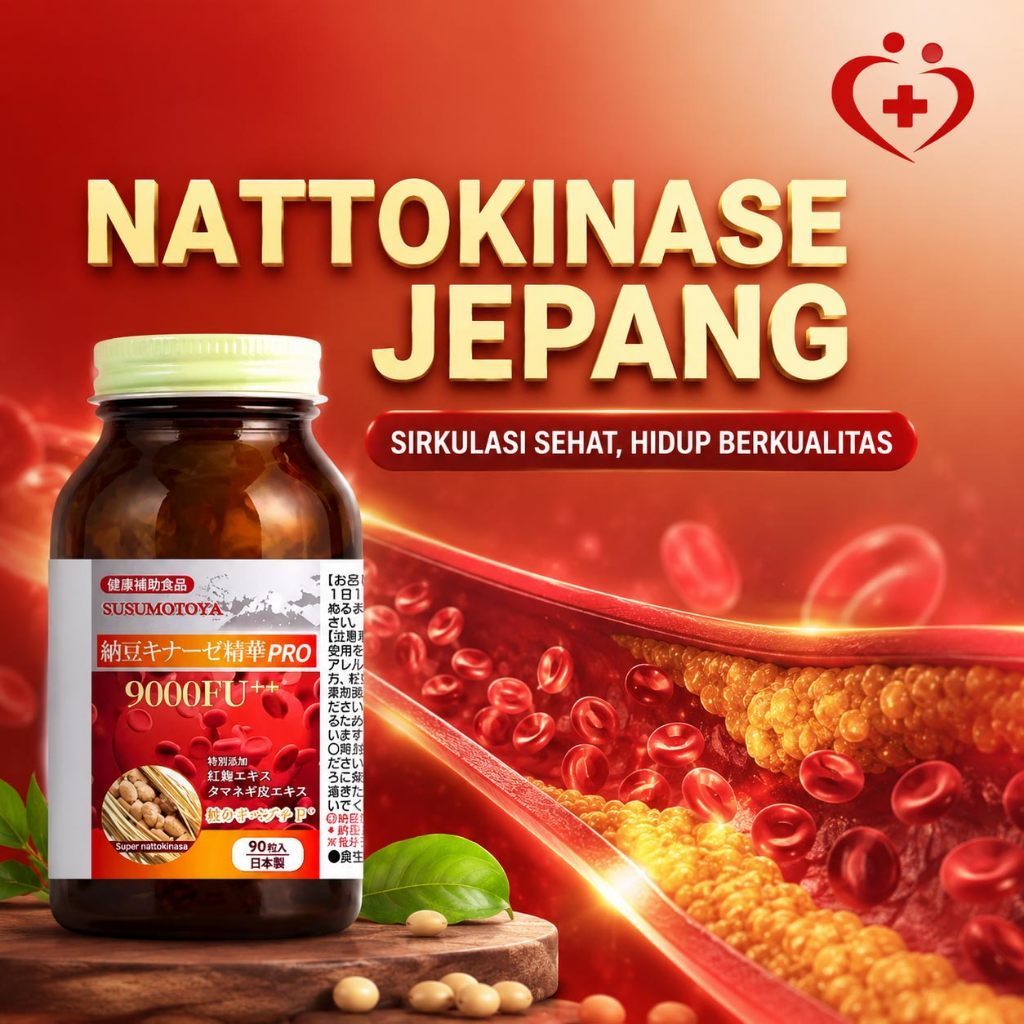 COD - Suplemen Makanan Kapsul Enzim Natto / Beli Satu Gratis Satu / Enzim Natto Sangat Aktif / Nutri