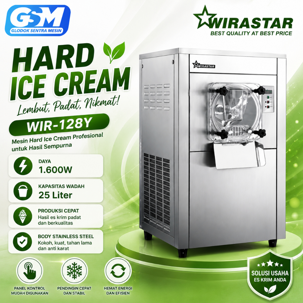 Mesin Hard Ice Cream / Es Krim WIRASTAR WIR-128Y
