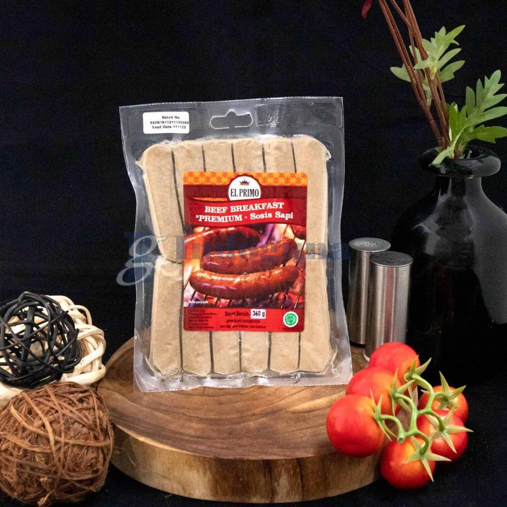 Sosis Sapi Breakfast El Primo / Beef Breakfast Sausage 360 gram