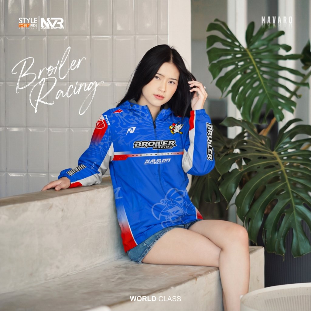 Jaket Parasut BROILER RACING NAVARO
