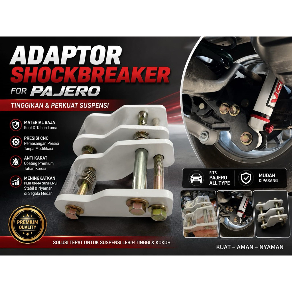 ADAPTOR SHOCK BELAKANG PAJERO SPORT 2016+