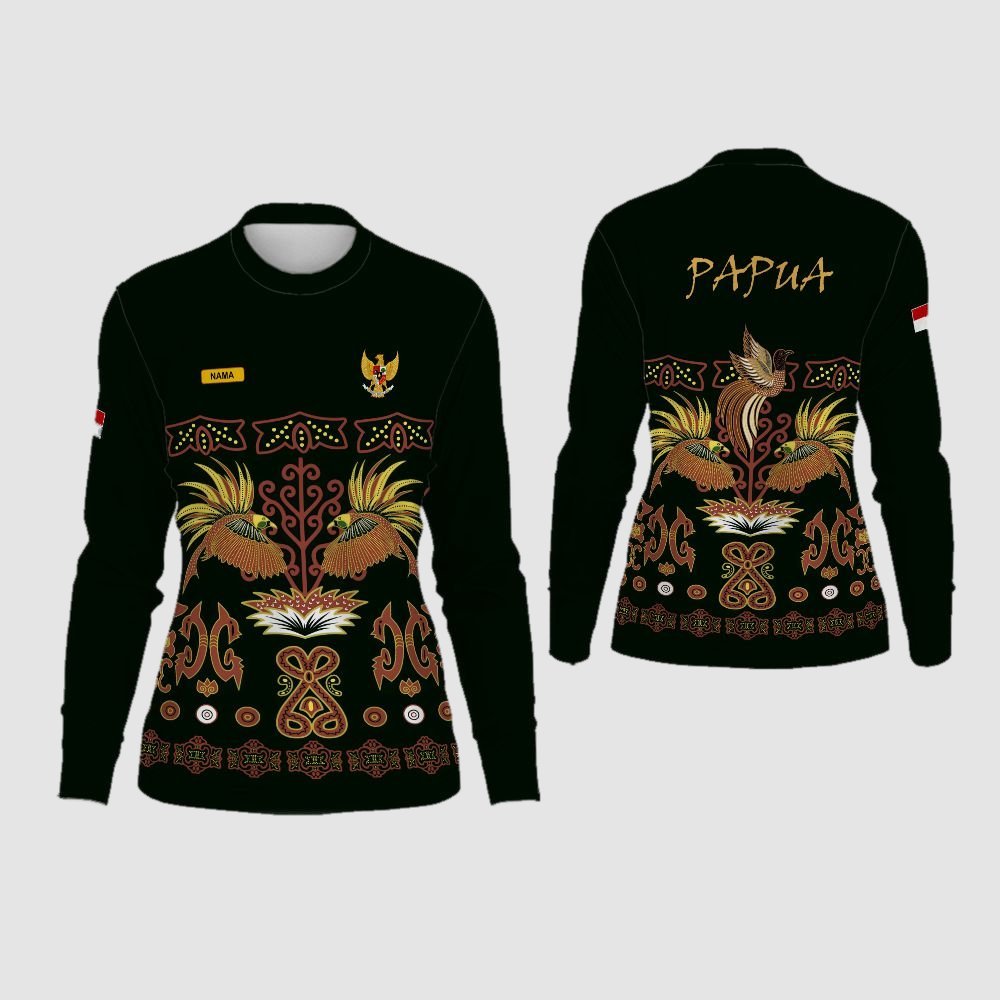 Kaos Batik Papua Wanita Terbaru | Baju Motif Papua | Atasan Batik Wanita