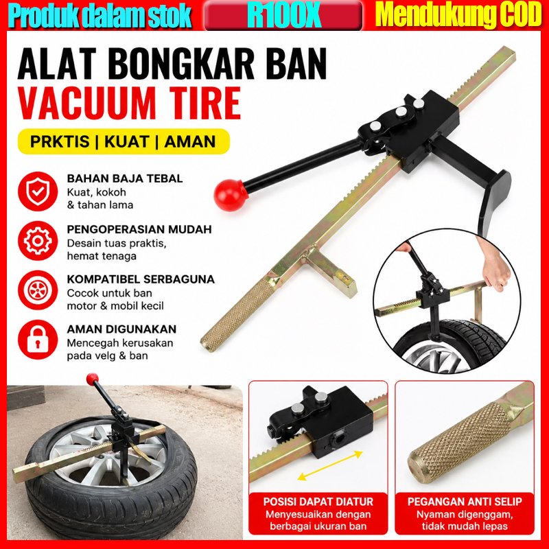 Tire Dismantling Alat Pelepas Ban Motor Mobil Sepeda Machine Vacuum Tire Changer Manual Operation