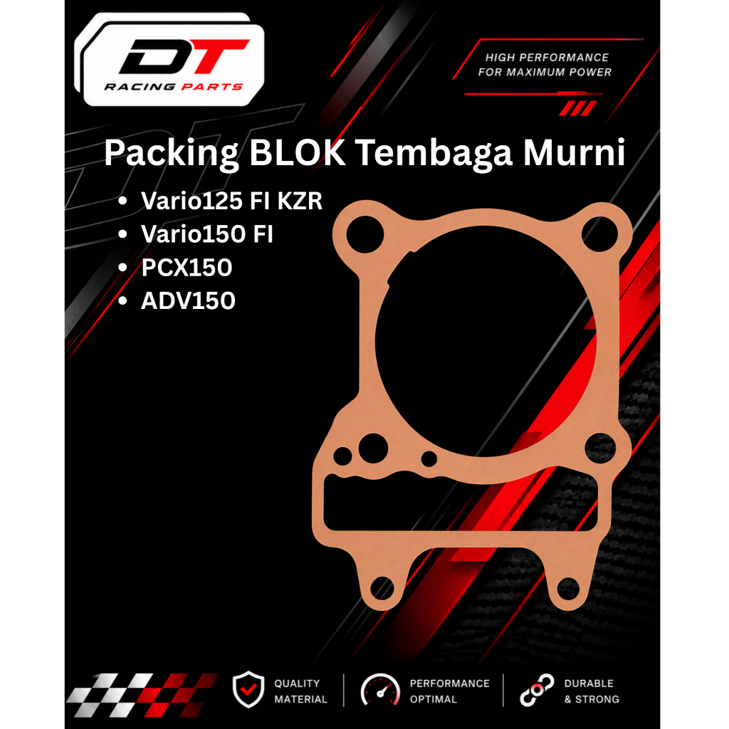 Paking BLOK Tembaga Murni Vario125 Vario150 PCX150 ADV150 Perpak Gasket BORING DT Racing Parts Origi