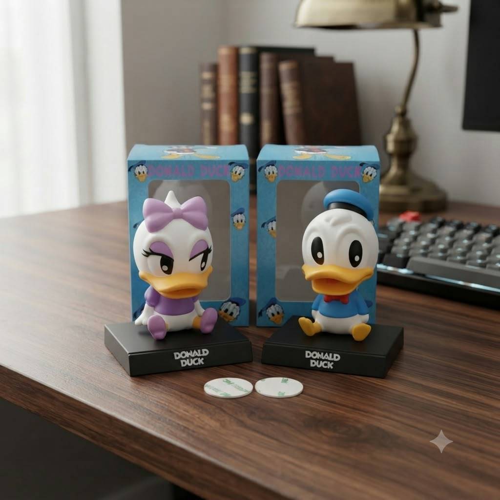 Figure/Pajangan Dasboard Mobil Bobble Head Donald duck Desy duck