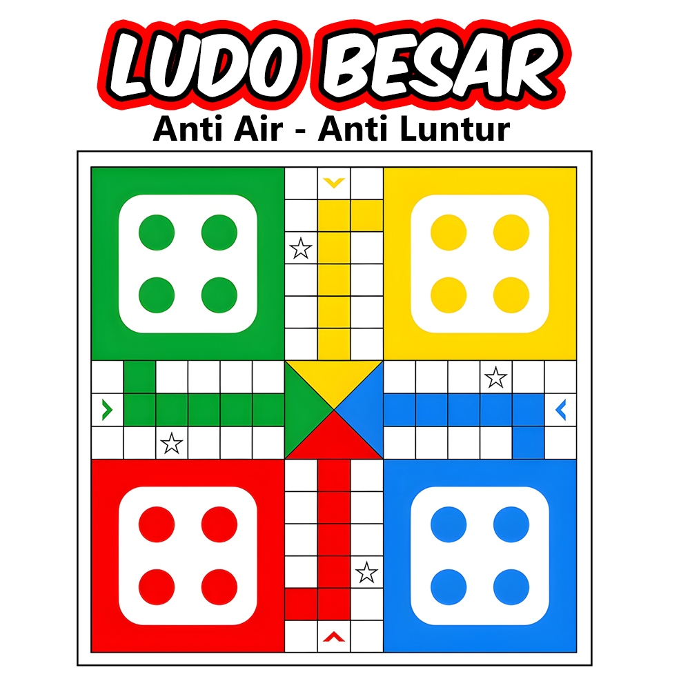 LUDO HALMA MAINAN STRATEGI UKURAN BESAR