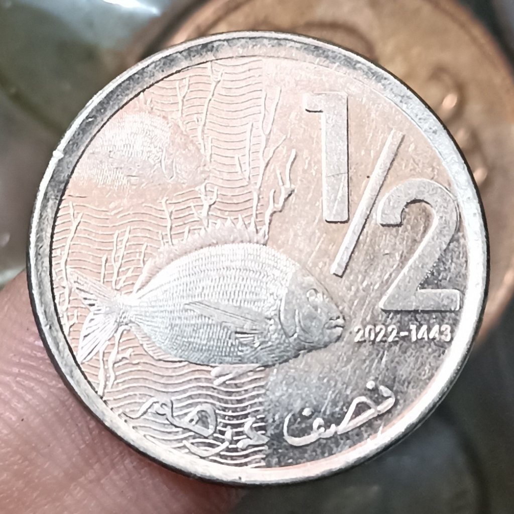 Koin Kuno Maroko 1/2 Dirham - Mohammed VI