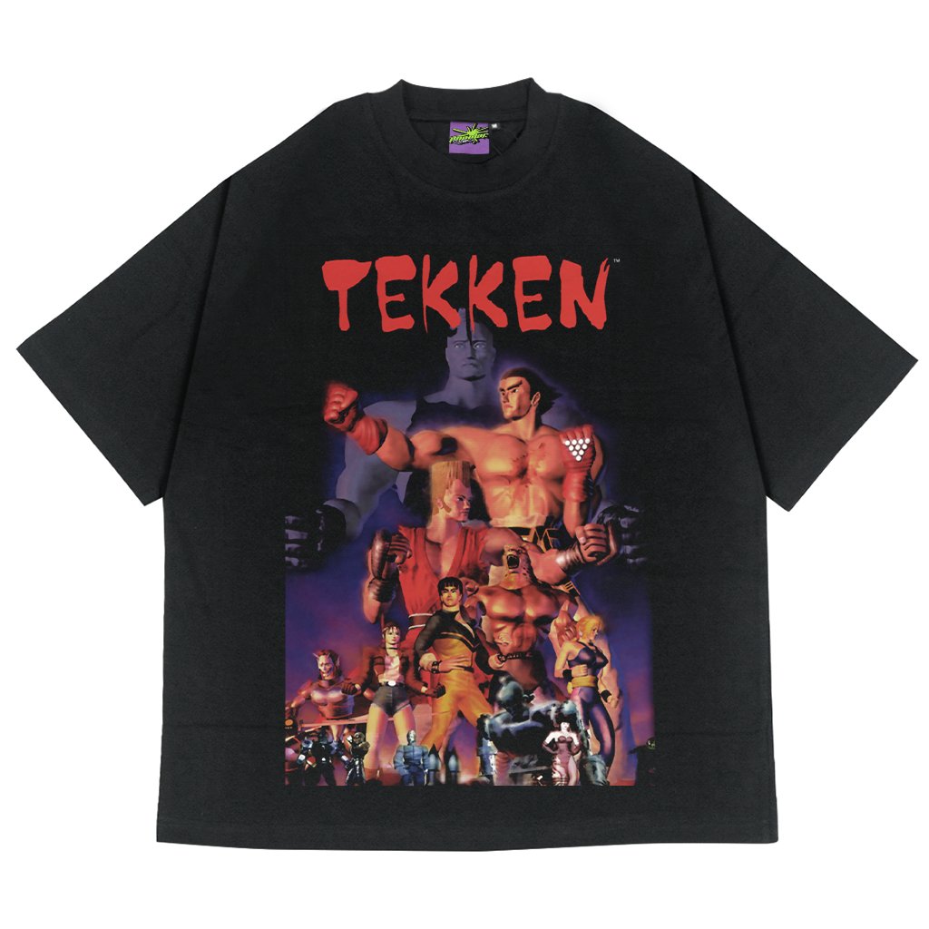 Tekken OG Oversized Vintage Heavyweight T-Shirt - Black