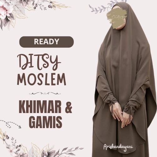 DITSY MOSLEM , ditsy moslem, ditsy nightgown, ditsy bahan mazen