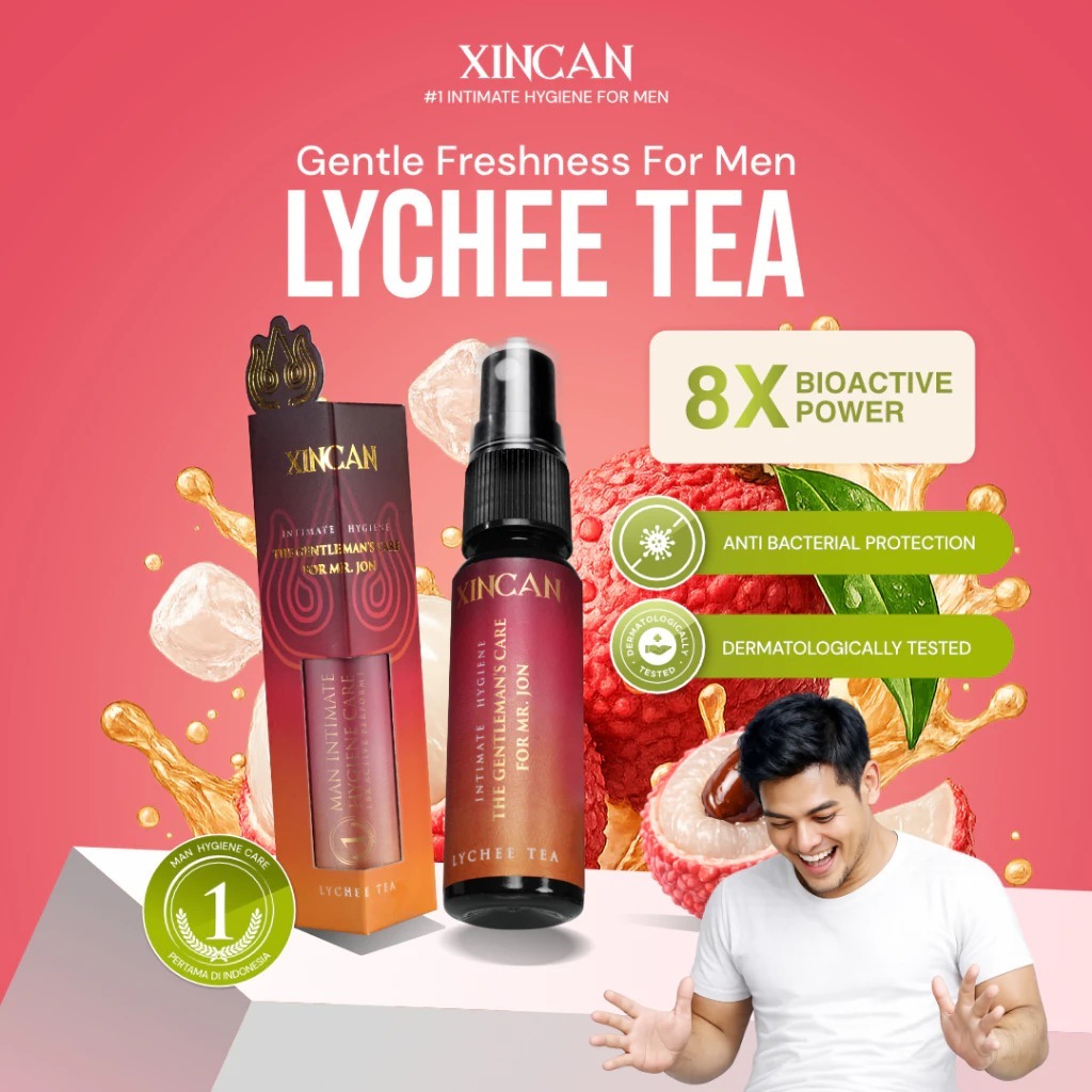 [NEW VARIAN] XINCAN Spray Lychee Tea Anti Bacterial Gentleman's Care