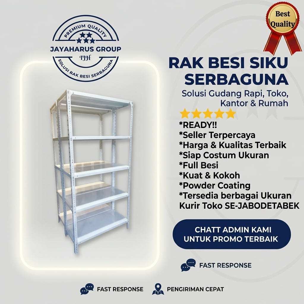 Rak Besi Siku serbaguna / rak besi / rak besi siku lubang
