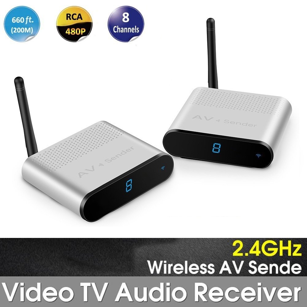 Wireless AV Sender STB TV Audio Video Receiver Transmitter PAL/NTSC