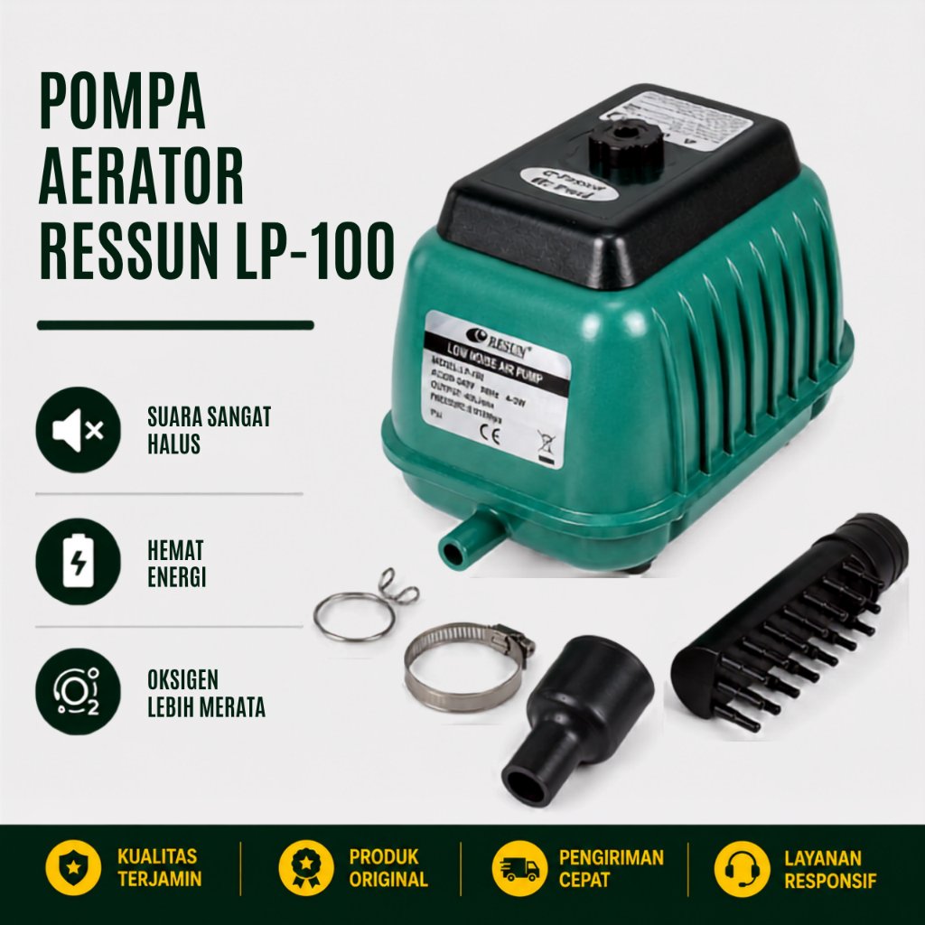 Aerator Resun LP 100 Pompa Udara Aerator Air Pump Blower 100w LP 100