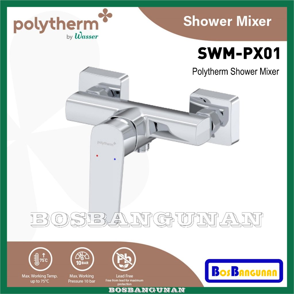 Polytherm WASSER SWM-PX01 Shower Mixer Kran Air Panas Dingin / Kran Shower Panas Dingin WASSER SWM P