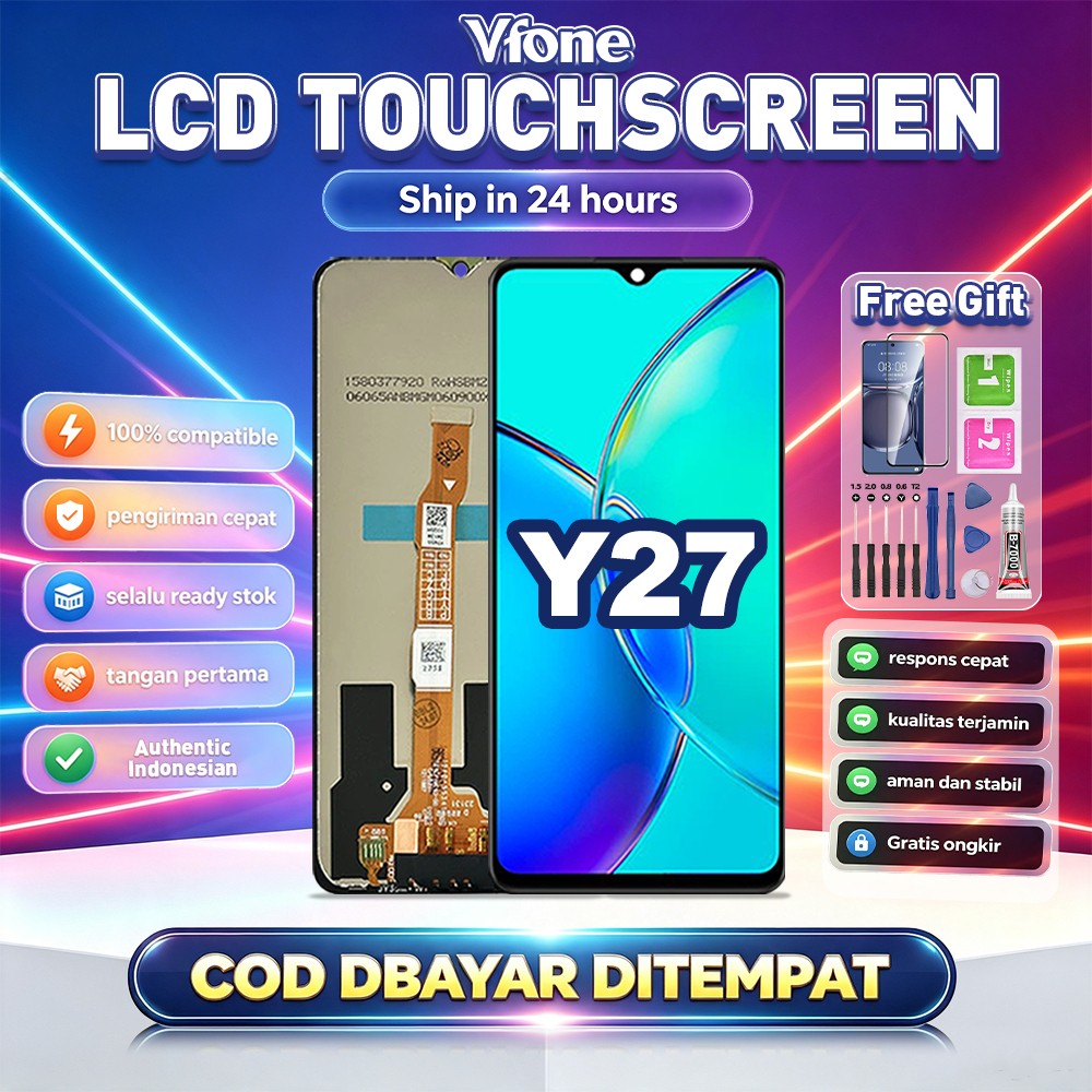 Vfone LCD FOR VIVO Y27 Touchscreen Fullset Murah UNTUK Compatible For Glass Touch Screen Digitizer C