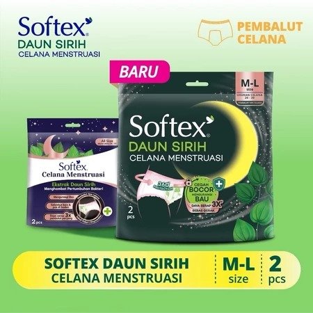 Softex Celana Menstruasi#Softex Pembalut model Celana Daun Sirih