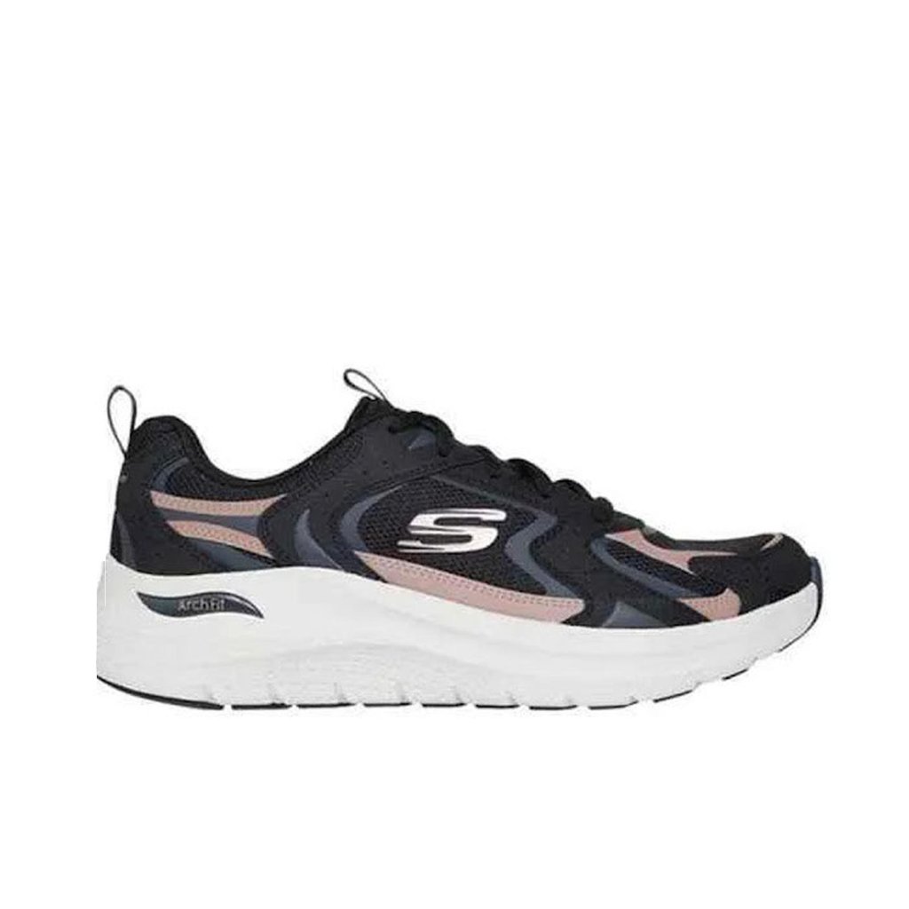 Sepatu Sneakers Wanita Skechers Skechers Sport Arch Fit 2.0 Vintage Luxe Black Original 150332BKR