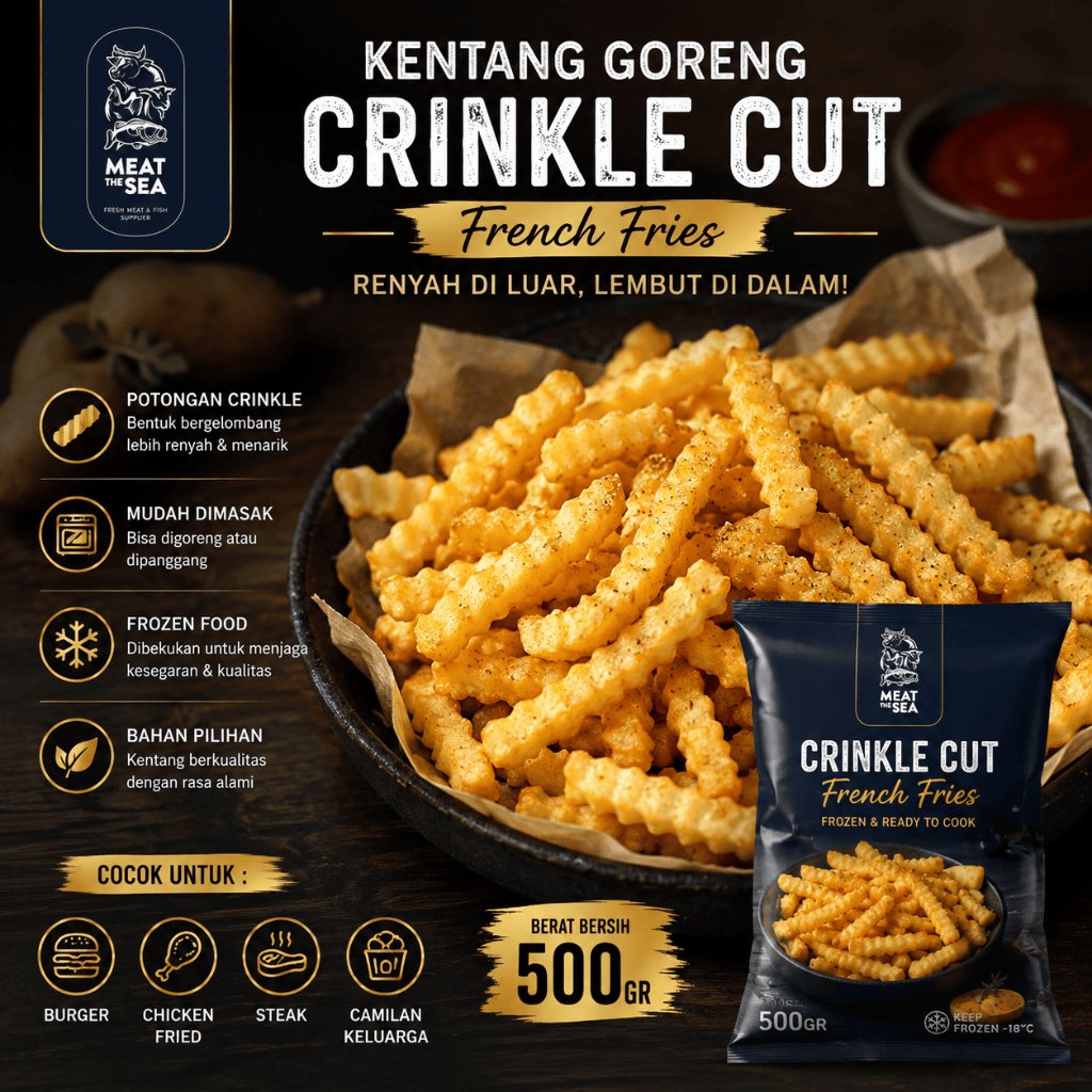 Kentang Goreng Crinkle Cut | French Fries Crinkle Cut