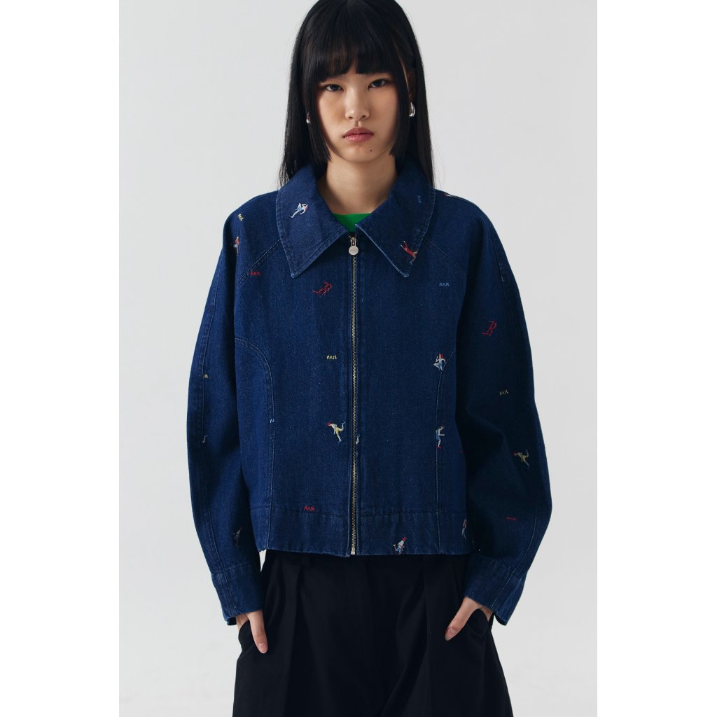 NASL LUNE Stride Raglan Denim Jacket