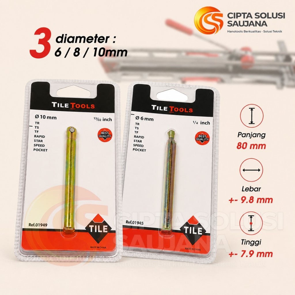 Tile Tools - Stik Mata Pisau Potong Keramik Granit Model Dorong Manual Alat Potong Tekel