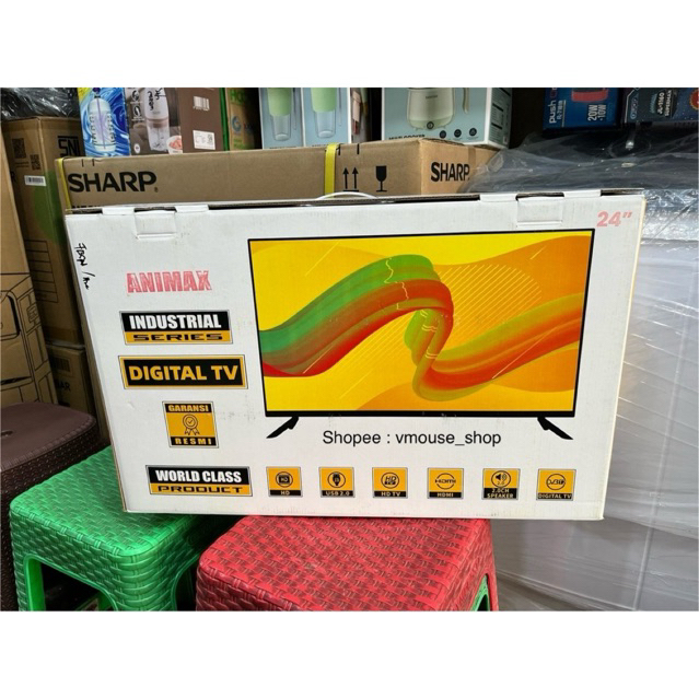 TV ANIMAX DIGITAL 24 INCH (TANPA SET BOX ) - TV LED DIGITAL ANIMAX 24 INCH - DIGITAL TV ANIMAX 24 IN
