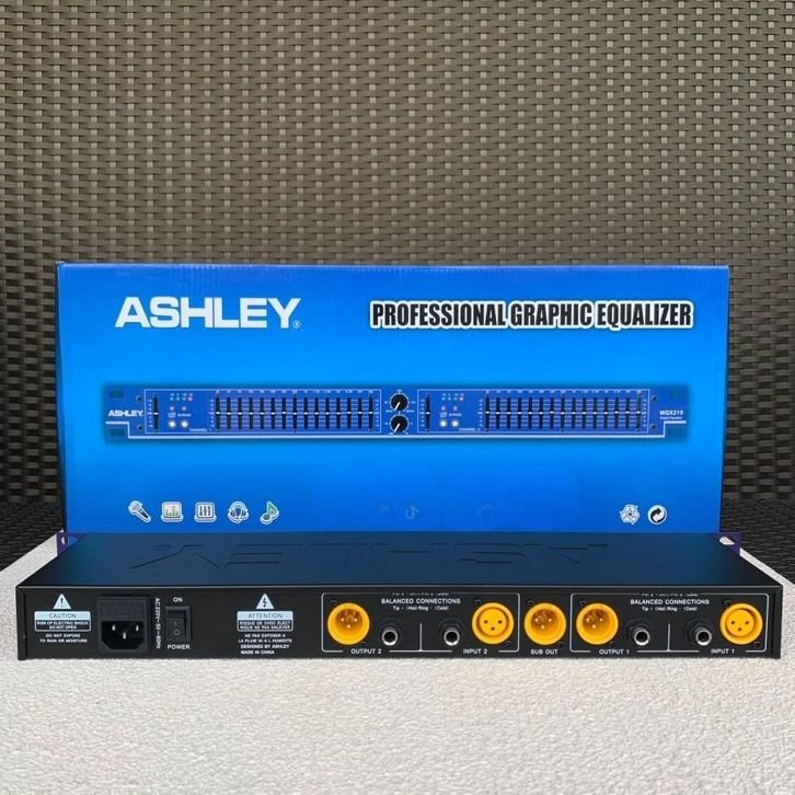 Equalizer Ashley MQX 215 - Equalizer Dual Channel 2x15 +sub