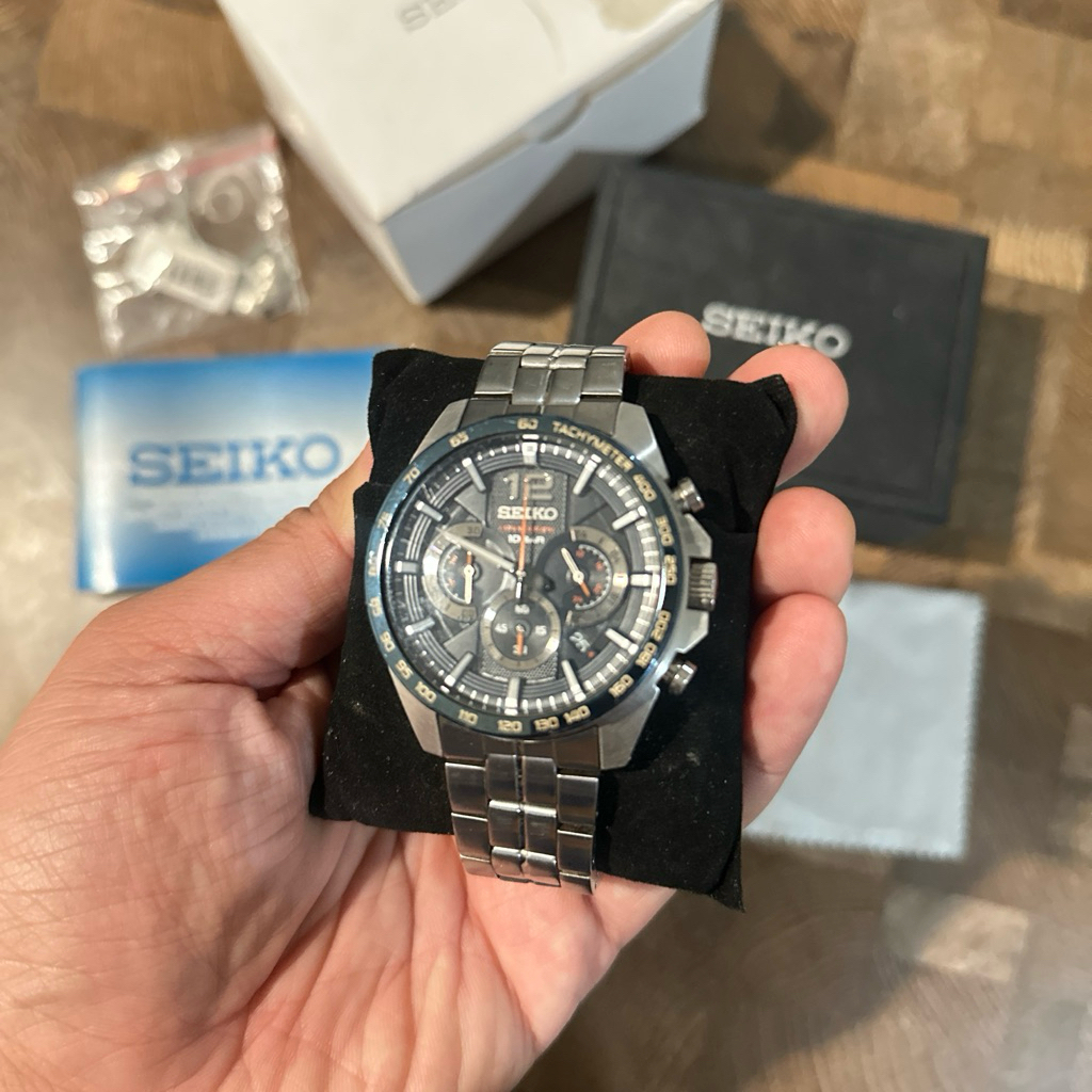 Seiko Chronograph SSB345P1 Navy (Second)