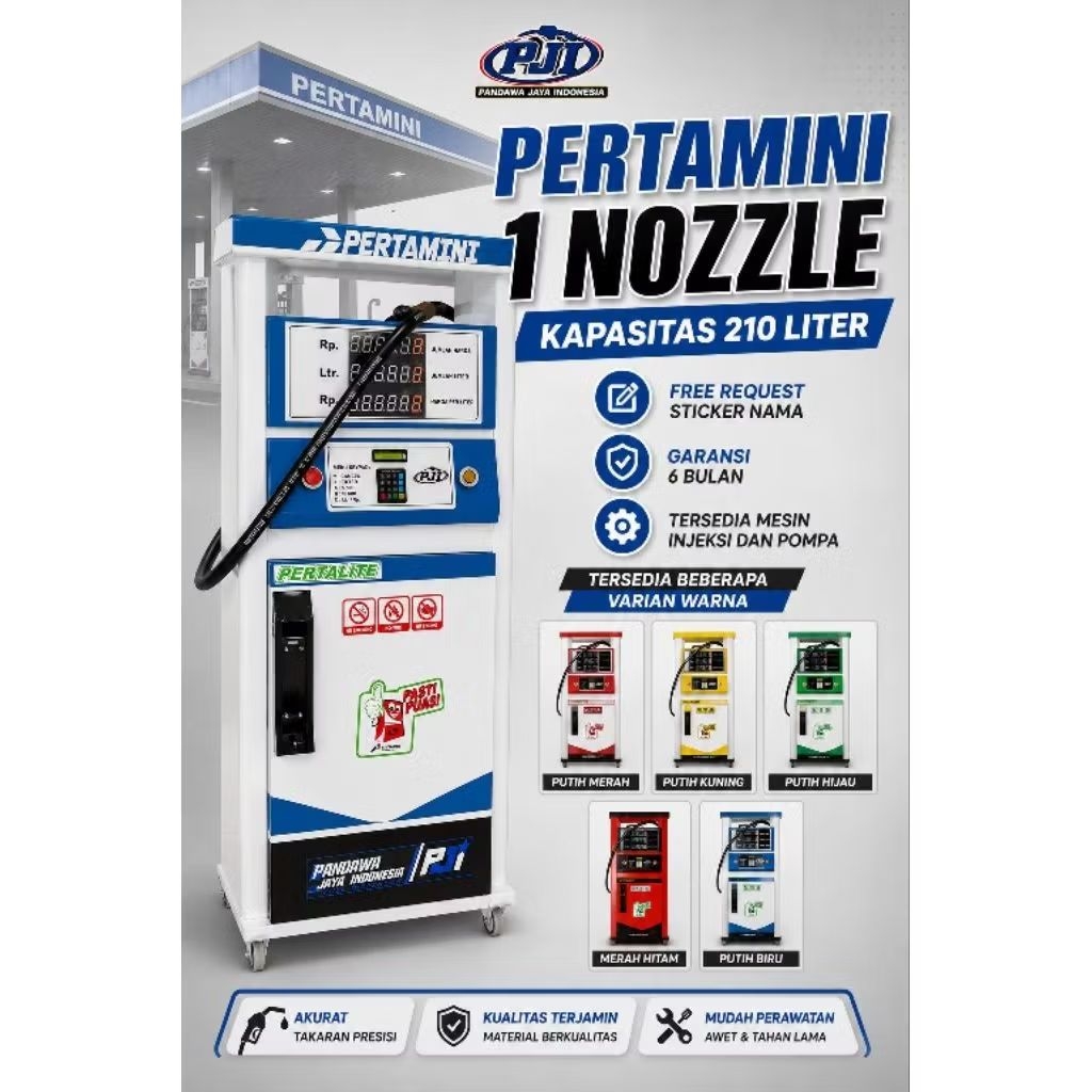 POM MINI - Pertamini Digital 1 Nozzle 210 Liter (Produk PJI )